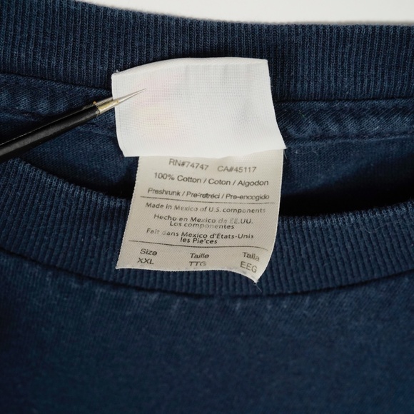 Bass Pro Shops Deer Graphic Long Sleeve T-Shirt 2XL Navy Fishing Hunting Camping - Picture 7 of 8